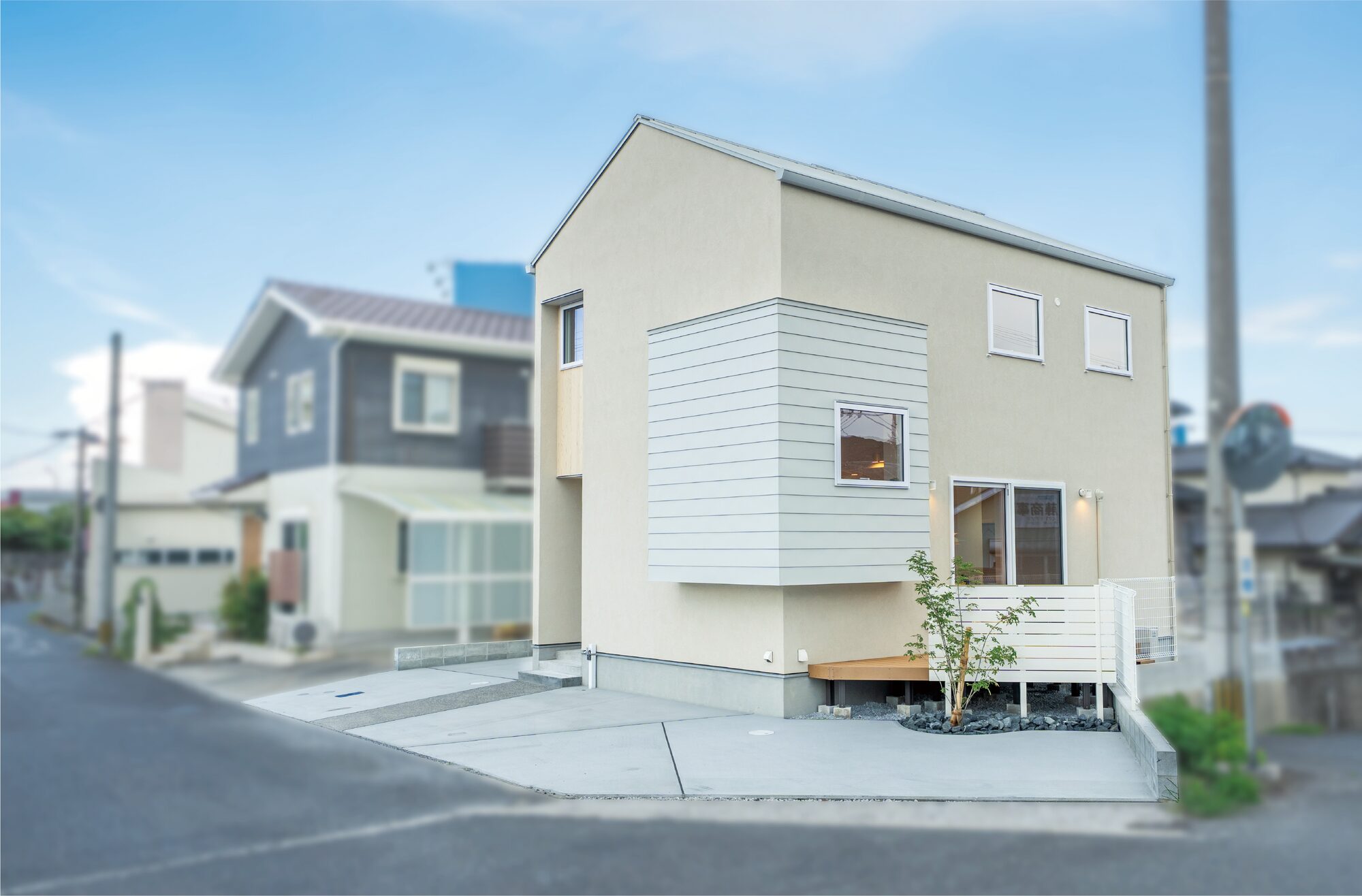 上貫モデルハウスの外観
